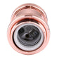 E27 screw bulb holder, rose gold metal finish with socket terminals and grip