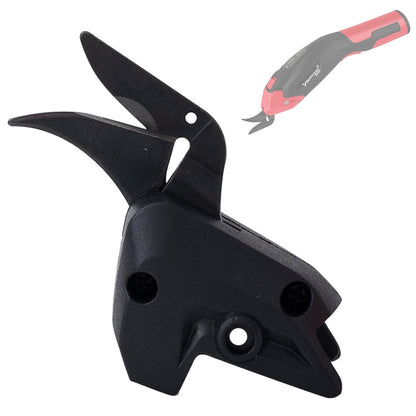 Black tungsten steel electric scissors cutter head with red handle