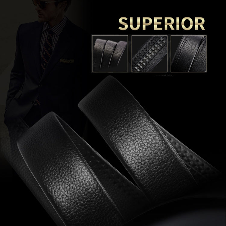 Black textured leather belt with buckle, triple wrap look