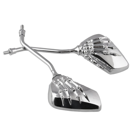 MB-MR011 Motorcycle Modified Universal ABS Skeleton Hand Rear View Mirror Set, Universal Skeleton Hand