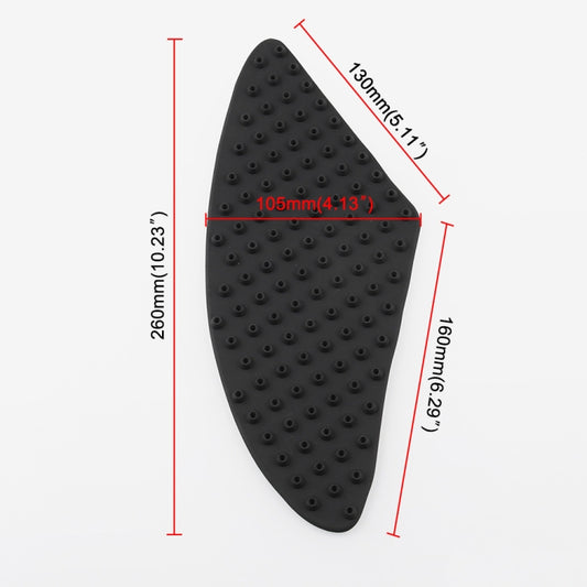 MB-OC024 Motorcycle Modification Accessories Pasteable Tank Anti-slip Side Insulation Protection Pad for Yamaha / Kawasaki / Honda, For Yamaha / Kawasaki / Honda