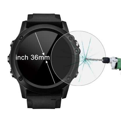 36mm round tempered glass screen protector for smartwatch, clear 2.5D curved edge