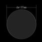 37mm round smartwatch screen protector glass, clear circular fit template