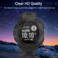 Clear HD quality smartwatch screen protector, round glass over black watch display