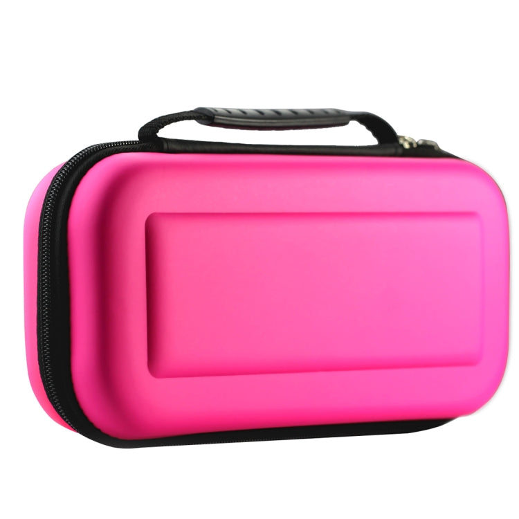 Pink EVA hard-shell storage case with zip closure, carry handle, and molded front panel