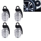 4 PCS Universal Car Tire Valve Caps