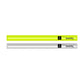 Reflective safety wristbands set of 2, neon yellow and light gray silver bands