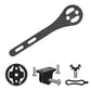 Matte carbon fiber bike computer mount bracket strap with mounting plate and screws