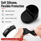 Black silicone flexible rear fender hook cover with open sleeve