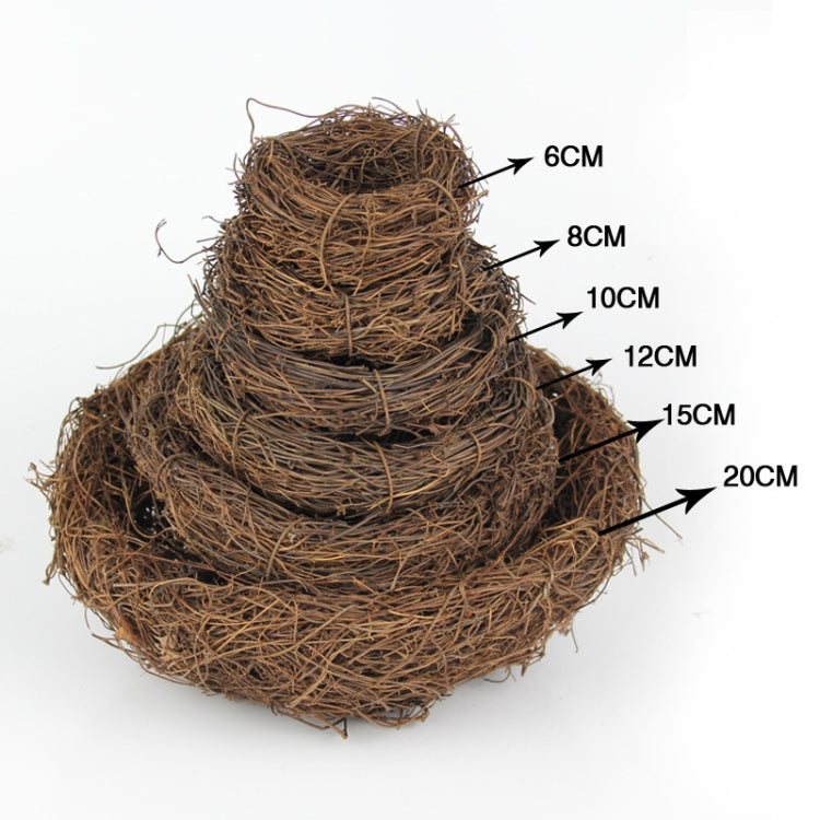 8cm Simulation Bird Nest + 1 PCS Bird Egg Holiday Decoration, 8cm