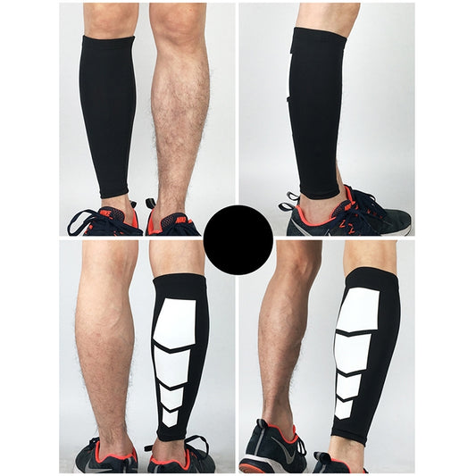 Black XL sports knee support guards with elastic sleeves and shield panel