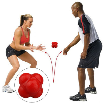 Hexagonal Reaction Ball Quickness and Agility Training Ball, Training Hand and Eye Coordination