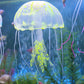 Aquarium Articles Decoration Silicone Simulation Fluorescent Sucker Jellyfish, Size: 5*17cm, 5cm