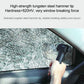 Emergency survival hammer in use, held near a car window with shattered glass
