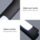 Matte black handle emergency hammer with battery indicator LEDs and USB charging port