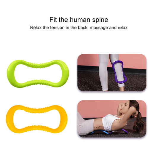 2 PCS PP Double Massage Point Yoga Circle Fascia Stretching Ring Pilates Resistance Ring, Light Pink, Purple, Sky Blue, Yellow, Dark Blue, Pink, Green, Grass Green