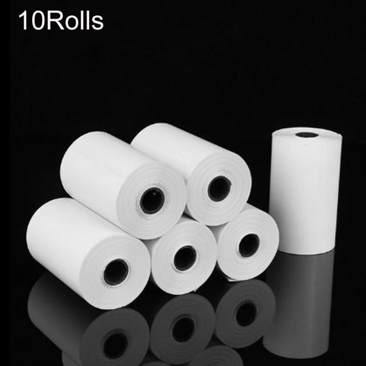 Thermal printing paper roll set with multiple white rolls and black center cores