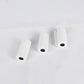 Thermal printing paper rolls, three white rolls with black center cores