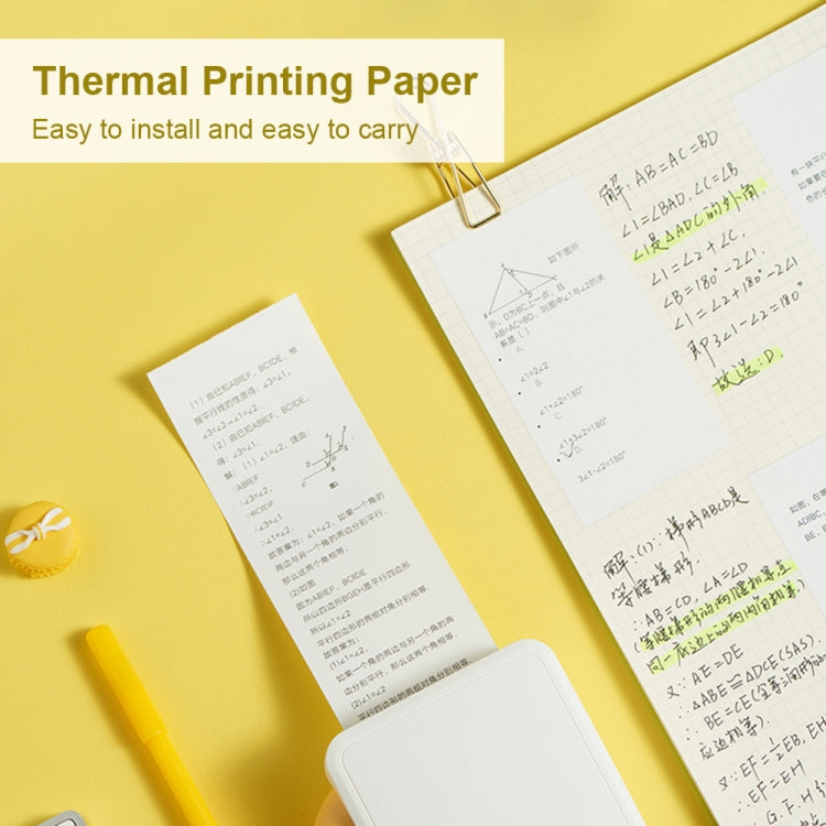 Thermal printing paper roll near clipped printed receipts