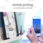 White A6 inkless pocket thermal printer for remote printing via phone