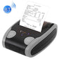 Grey and black portable Bluetooth 58mm POS thermal printer with printed receipt