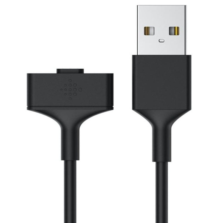 Black USB-A to watch charging cable with compact connector
