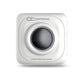 White portable thermal printer front with power button and 57mm printing paper label