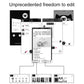 Mobile app editing screens for Bluetooth thermal photo printing