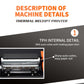 Thermal receipt printer internal mechanism view with auto-cutter components