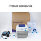 Xprinter thermal barcode printer kit with printer unit, cables, and printed manuals.