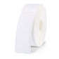 White barcode label printing paper roll with rectangular label sections