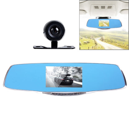 Vehicle rearview mirror DVR camera lens with mounting base, black