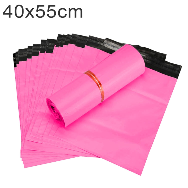 100 PCS / Roll Thick Express Bag Packaging Bag Waterproof Plastic Bag, Size: 40x55cm (Dark Grey), 40x55cm, White, 40x55cm, Pink, 40x55cm, Silver Grey