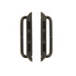 Metal watch strap connector set with cutouts and dark gray frame, for Apple Watch 42mm
