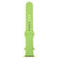 Green rubber Apple Watch band with pin-and-tuck closure, 42mm band with metal pin detail
