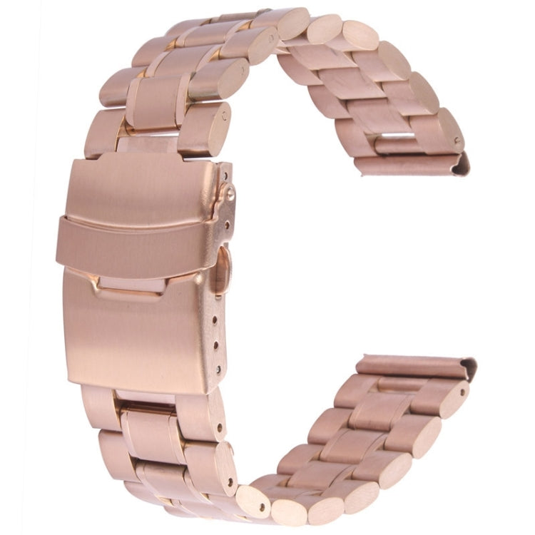 Gold metal watch band with rectangular connector ends for Apple Watch 42mm