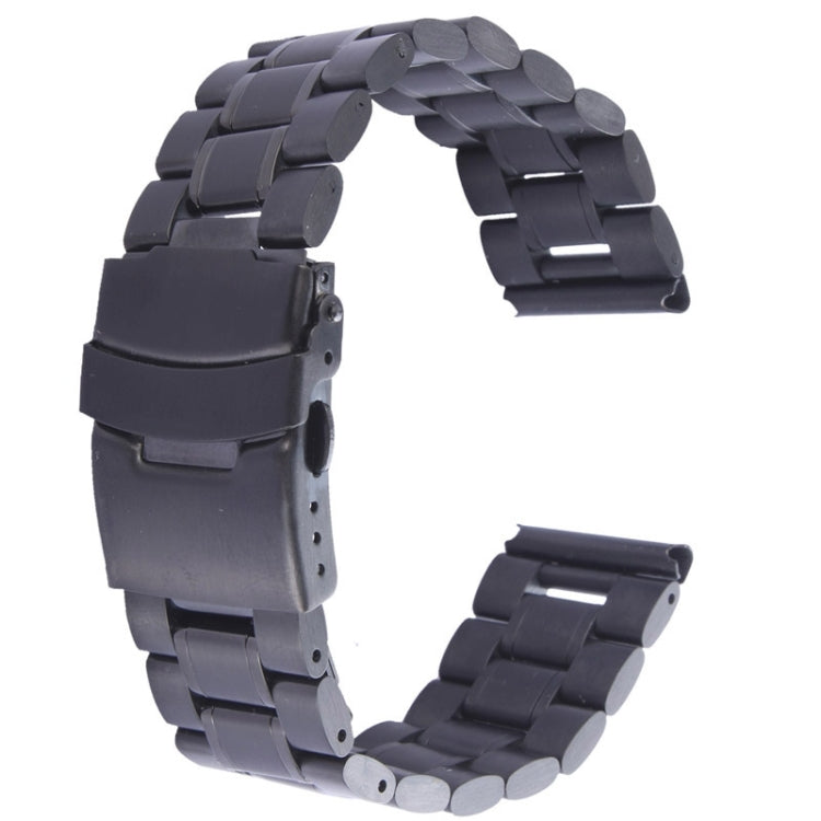 Black metal link watch band with connector end for Apple Watch 38mm