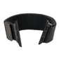 Black Milanese loop magnetic watch band shown from the band opening