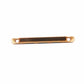 Gold metal watch strap connector bar with two screw holes