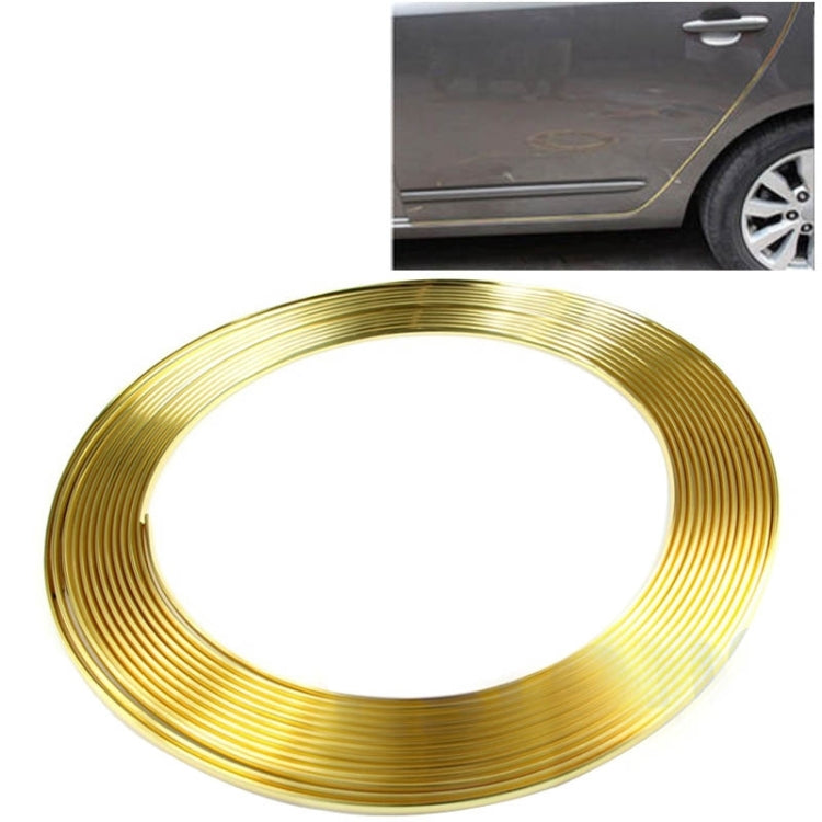 Gold car door edge guard trim strip coil, flexible metal protective strip