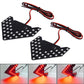 Car side mirror LED arrow turn signal lights, sequential red LED arrow glow with wires