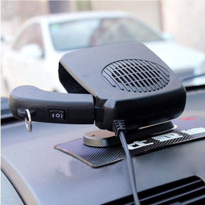 12V demister defroster fan with vented speaker grille and power cable mount
