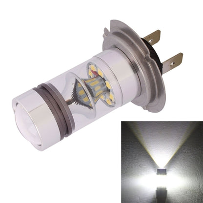 H7 LED headlight bulb with metal pins and dual LED modules
