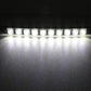 LED snake light strip glowing bright white in a straight line