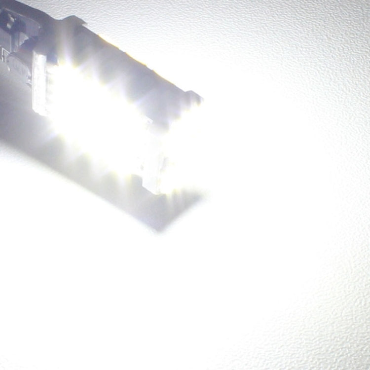 Bright white LED output from 1156 car brake light bulb.