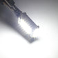 Illuminated LED bulb emitting bright white light from the LED array