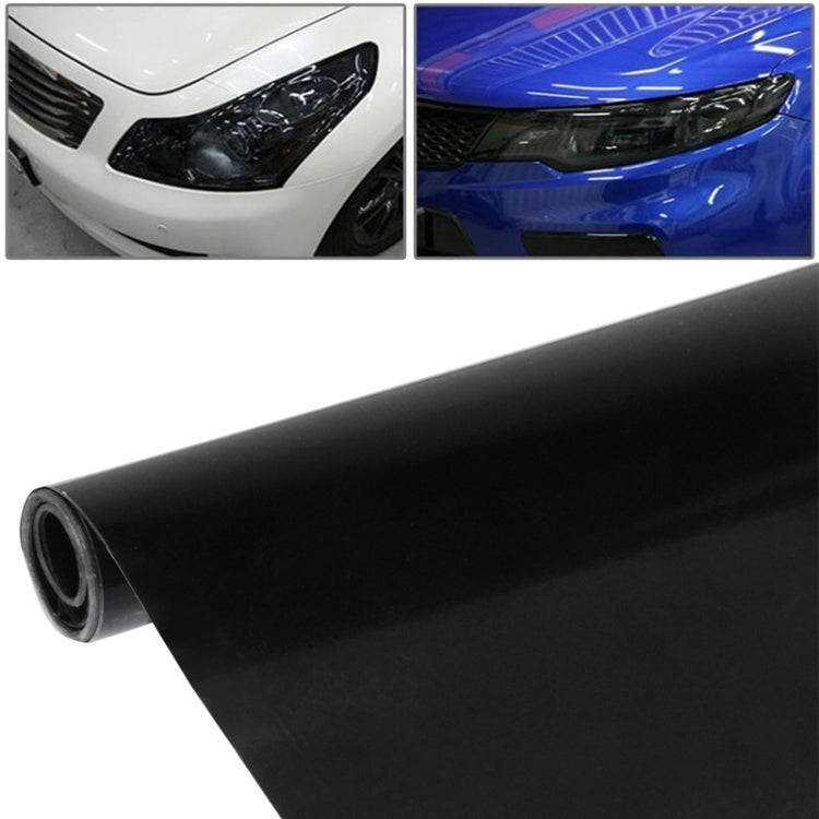 Matte black headlight tint film sticker roll, translucent sheet for car lamps