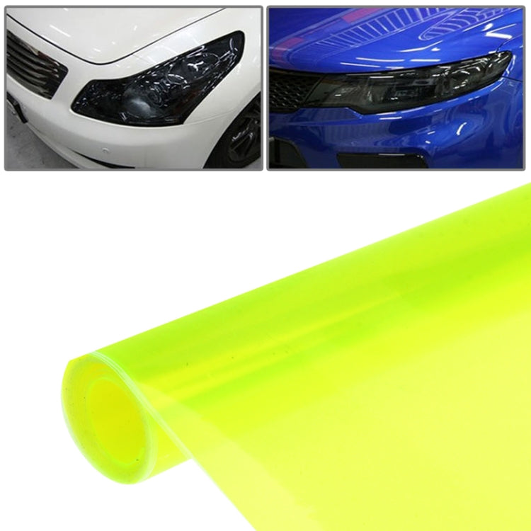 Car headlight protective film sticker roll, fluorescent green