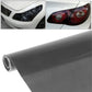 Grey-black headlight tint film sticker roll, translucent sheet for car lamps