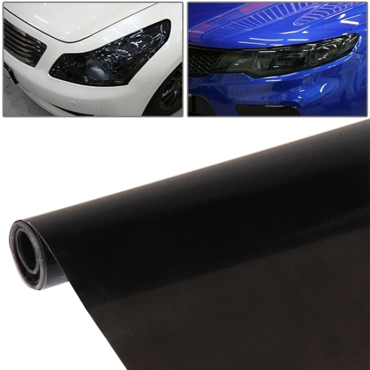 Car headlight protective film sticker roll, matte black